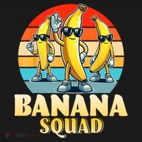 Banana Squad Funny Yellow Banana Lover Fruit T-Shirt thumb 7