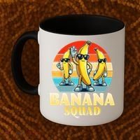 Banana Squad Funny Yellow Banana Lover Fruit Coffee Mug thumb 2