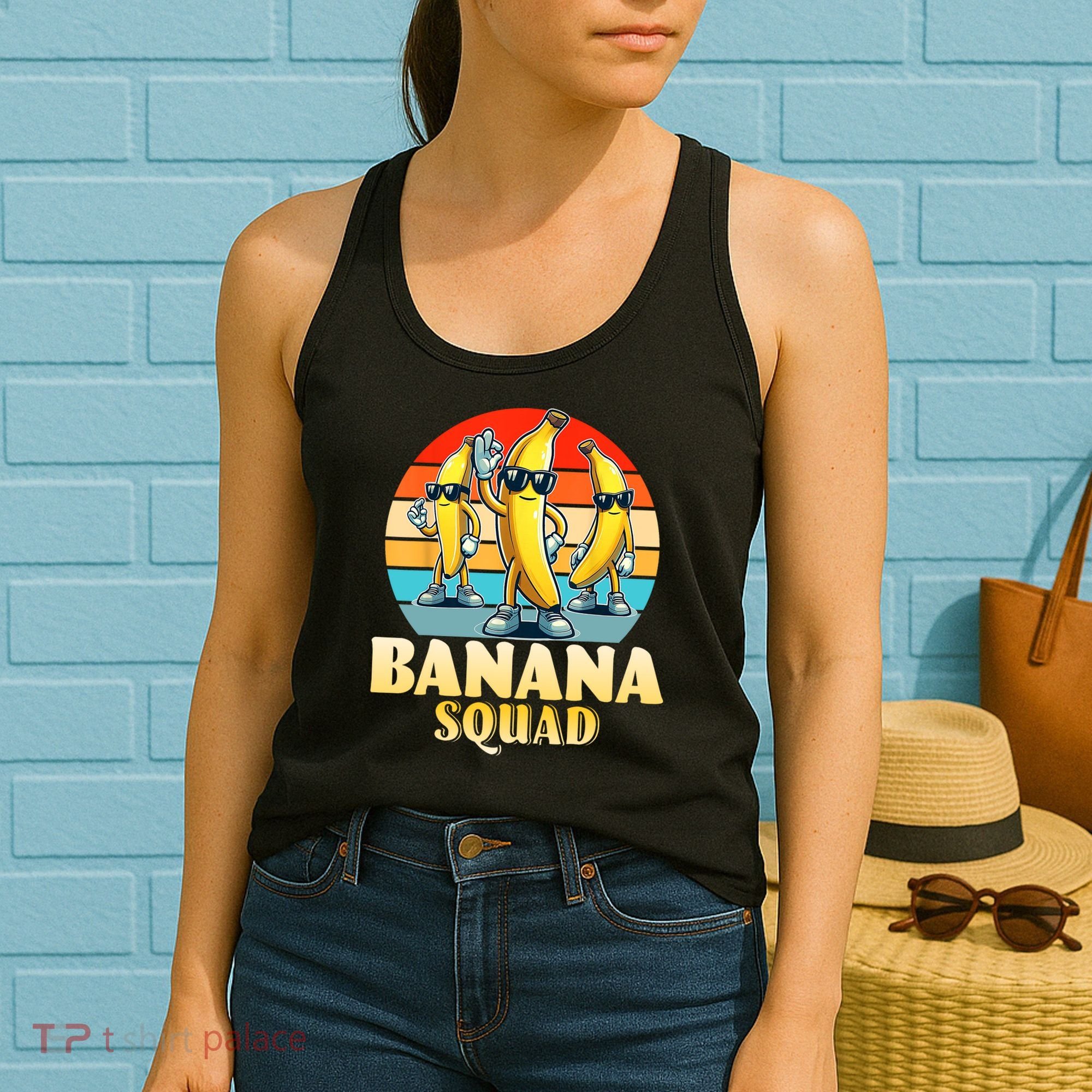 Banana Squad Funny Yellow Banana Lover Fruit Women's Tank Top