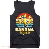 Banana Squad Funny Yellow Banana Lover Fruit Tank Top thumb 0