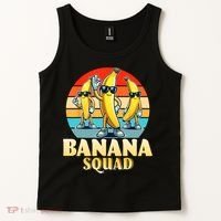 Banana Squad Funny Yellow Banana Lover Fruit Tank Top thumb 2