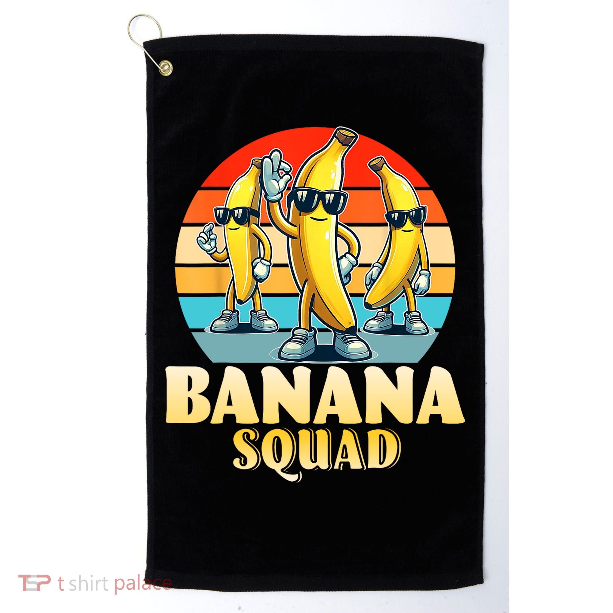 Banana Squad Funny Yellow Banana Lover Fruit Golf Towel