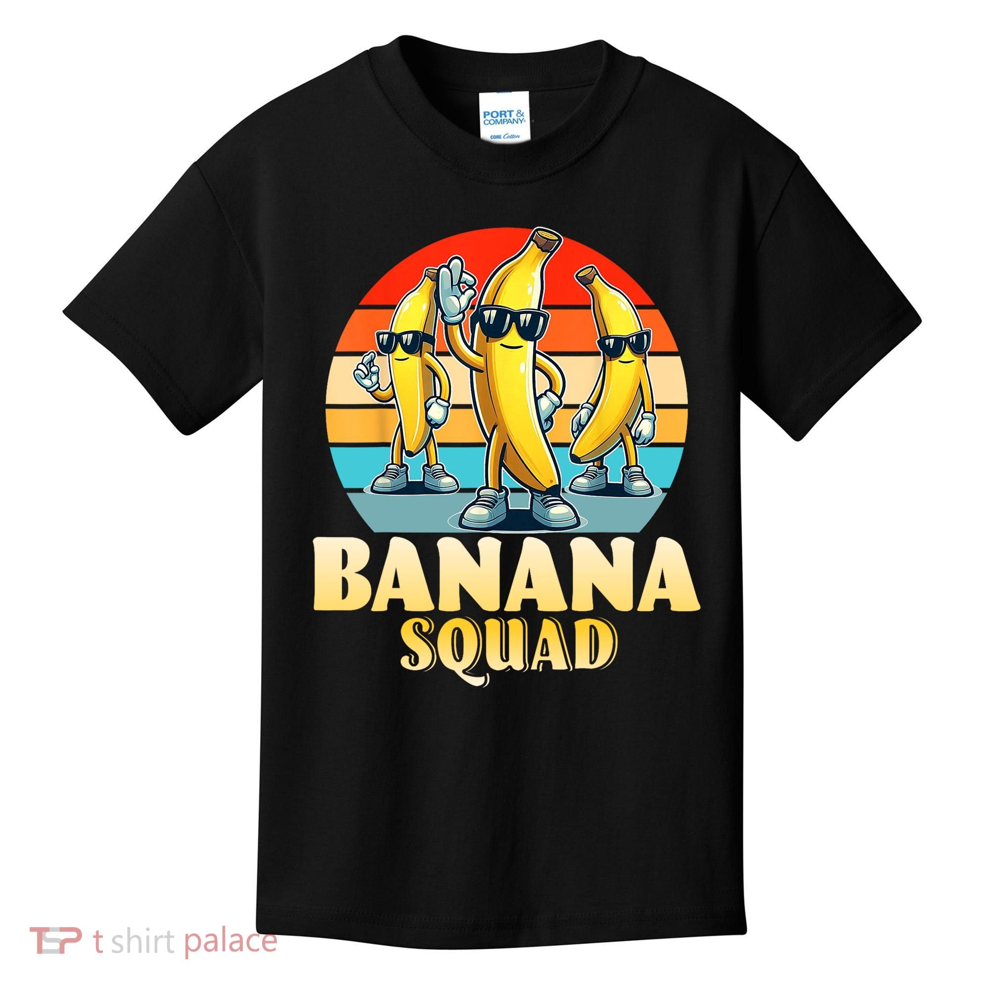 Banana Squad Funny Yellow Banana Lover Fruit Kids T-Shirt