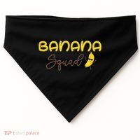 Banana Squad Funny Banana Outfit Fruit Lover Gift USA-Made Doggie Bandana thumb 0