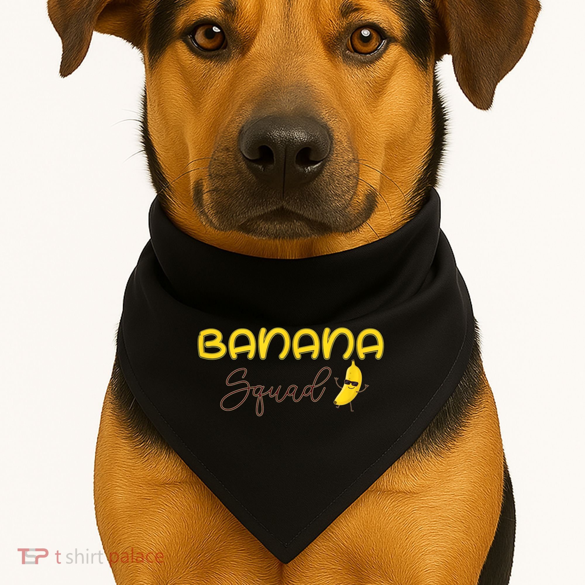Banana Squad Funny Banana Outfit Fruit Lover Gift USA-Made Doggie Bandana