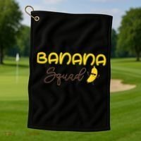 Banana Squad Funny Banana Outfit Fruit Lover Gift Golf Towel thumb 1