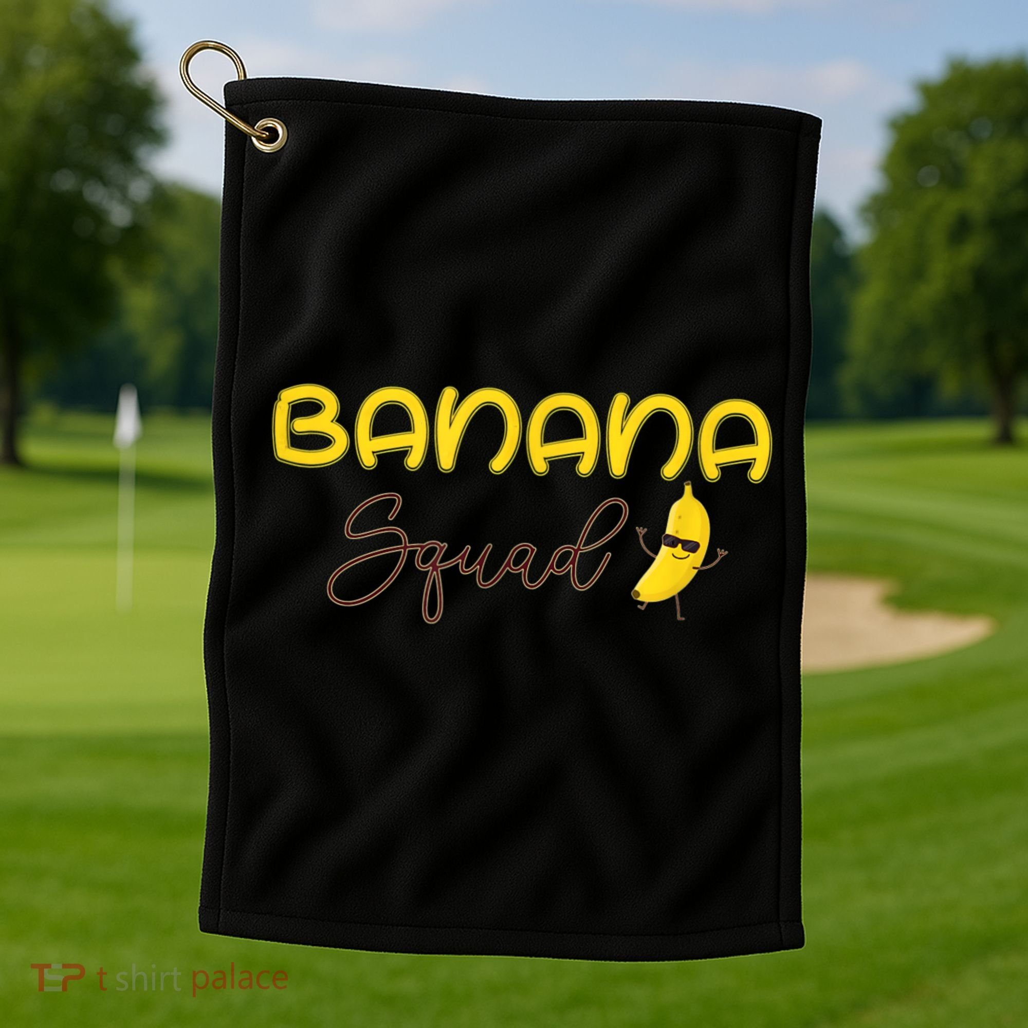 Banana Squad Funny Banana Outfit Fruit Lover Gift Golf Towel