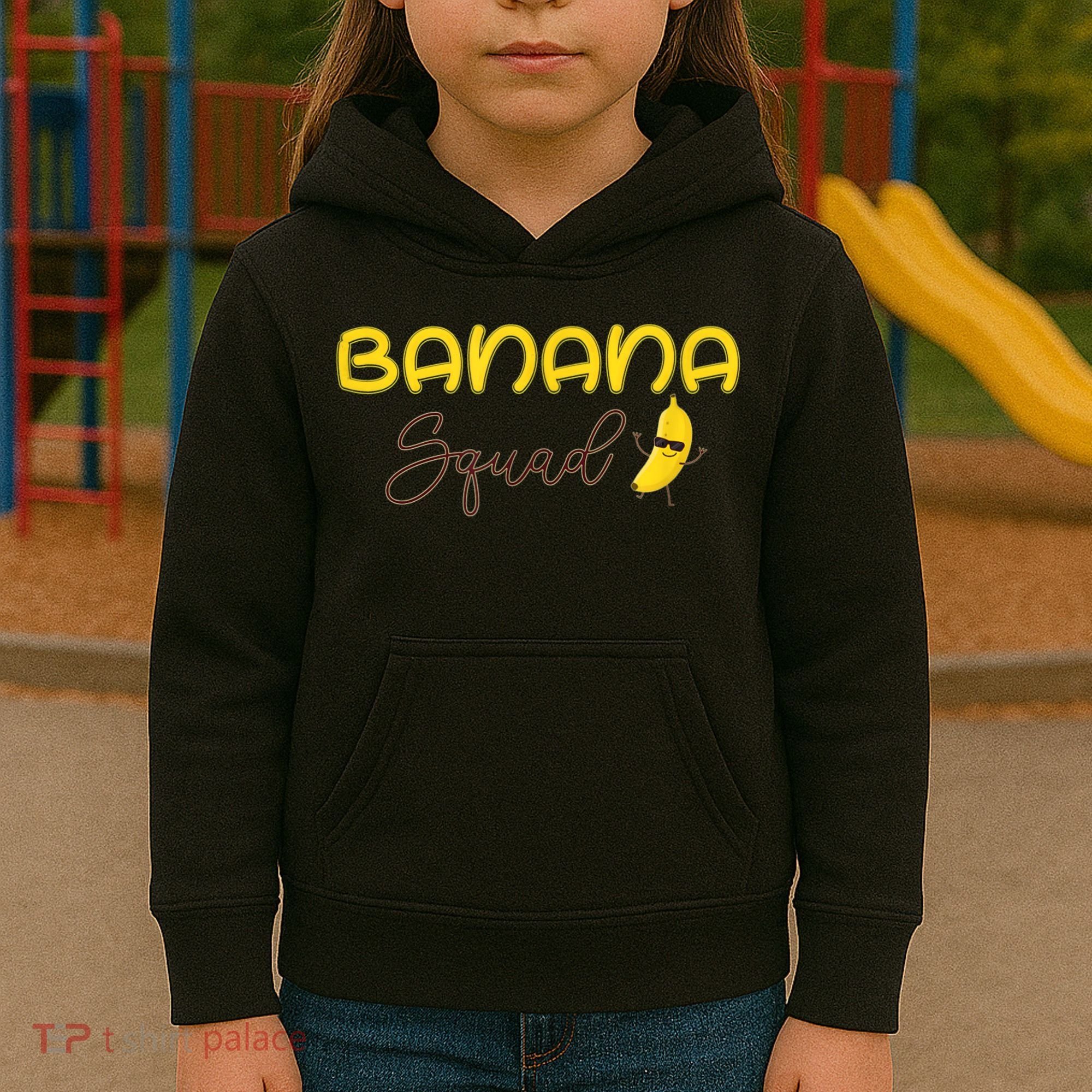 Banana Squad Funny Banana Outfit Fruit Lover Gift Kids Hoodie