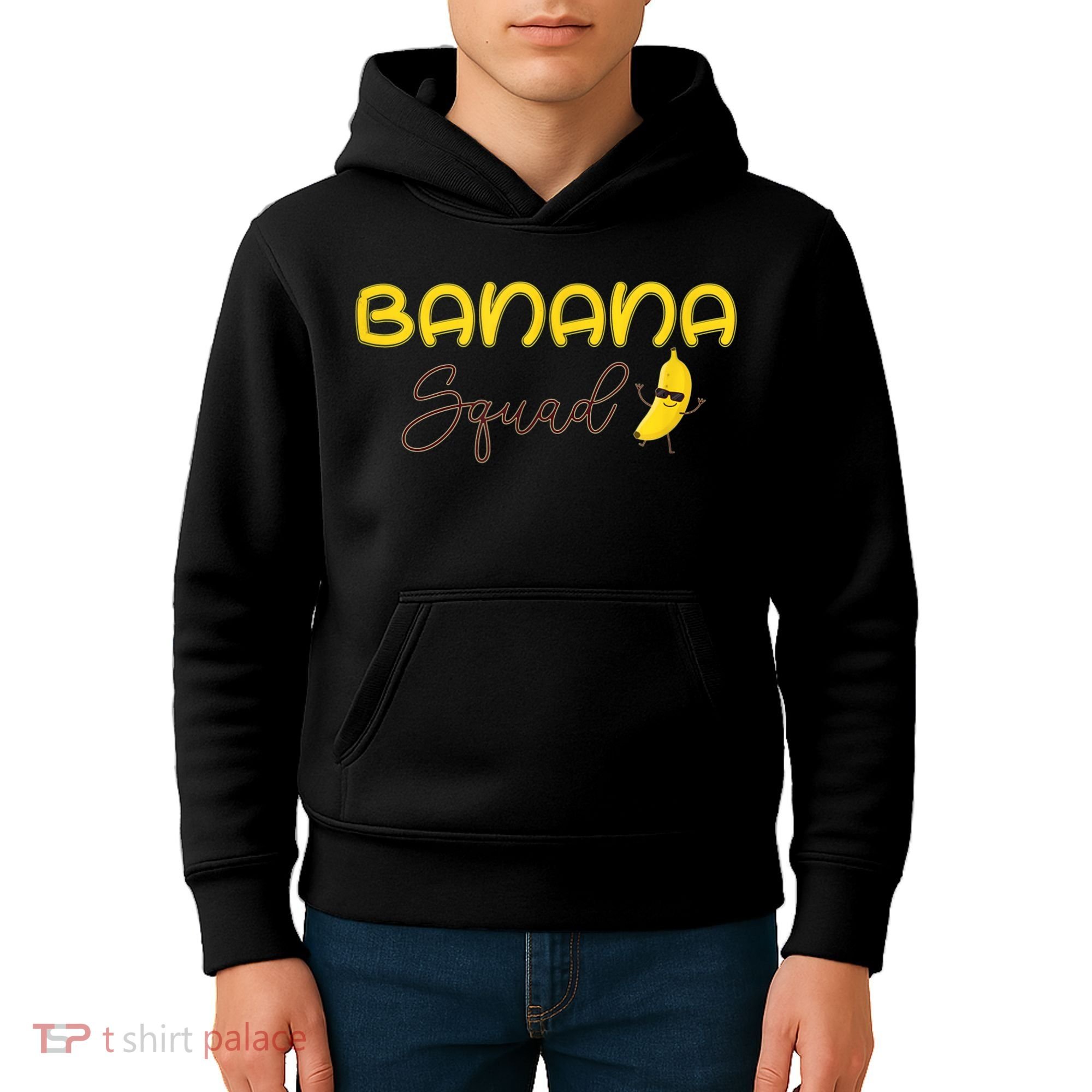 Banana Squad Funny Banana Outfit Fruit Lover Gift Kids Hoodie