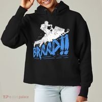 Braap Snowmobiling Gift Cool Snowmobile Driver Gift Ladies Heavyweight Boxy Pullover Hoodie thumb 0