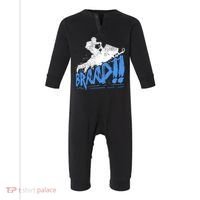 Braap Snowmobiling Gift Cool Snowmobile Driver Gift Infant Fleece One Piece thumb 0