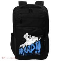 Braap Snowmobiling Gift Cool Snowmobile Driver Gift Impact Tech Backpack thumb 0