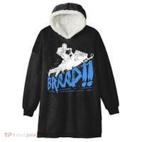 Braap Snowmobiling Gift Cool Snowmobile Driver Gift Hooded Wearable Blanket thumb 0