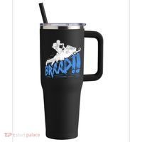Braap Snowmobiling Gift Cool Snowmobile Driver Gift 40oz Vacuum Insulated Stainless Steel Travel Tumbler thumb 0