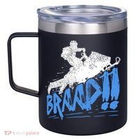 Braap Snowmobiling Gift Cool Snowmobile Driver Gift 12oz Stainless Steel Coffee Mug thumb 2