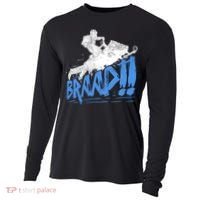 Braap Snowmobiling Gift Cool Snowmobile Driver Gift Cooling Performance Long Sleeve Crew thumb 0