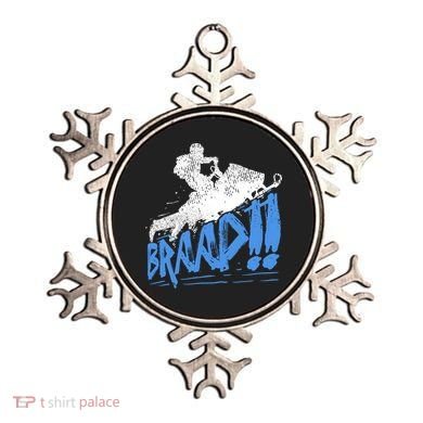 Braap Snowmobiling Gift Cool Snowmobile Driver Gift Ornament