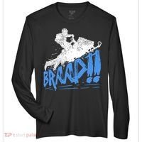 Braap Snowmobiling Gift Cool Snowmobile Driver Gift Zone Performance Long-Sleeve T-Shirt thumb 0