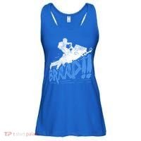 Braap Snowmobiling Gift Cool Snowmobile Driver Gift Ladies Essential Flowy Tank thumb 0