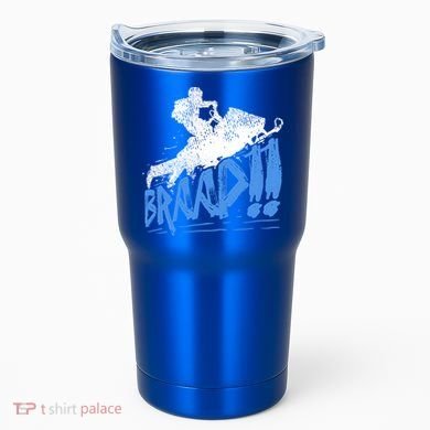 Braap Snowmobiling Gift Cool Snowmobile Driver Gift Tumbler