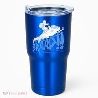 Braap Snowmobiling Gift Cool Snowmobile Driver Gift Tumbler thumb 0