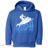 Braap Snowmobiling Gift Cool Snowmobile Driver Gift Toddler Hoodie thumb 0