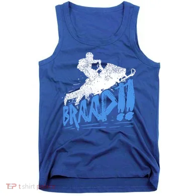Braap Snowmobiling Gift Cool Snowmobile Driver Gift Tank Top