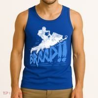 Braap Snowmobiling Gift Cool Snowmobile Driver Gift Tank Top thumb 3