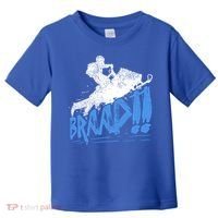 Braap Snowmobiling Gift Cool Snowmobile Driver Gift Toddler T-Shirt thumb 0