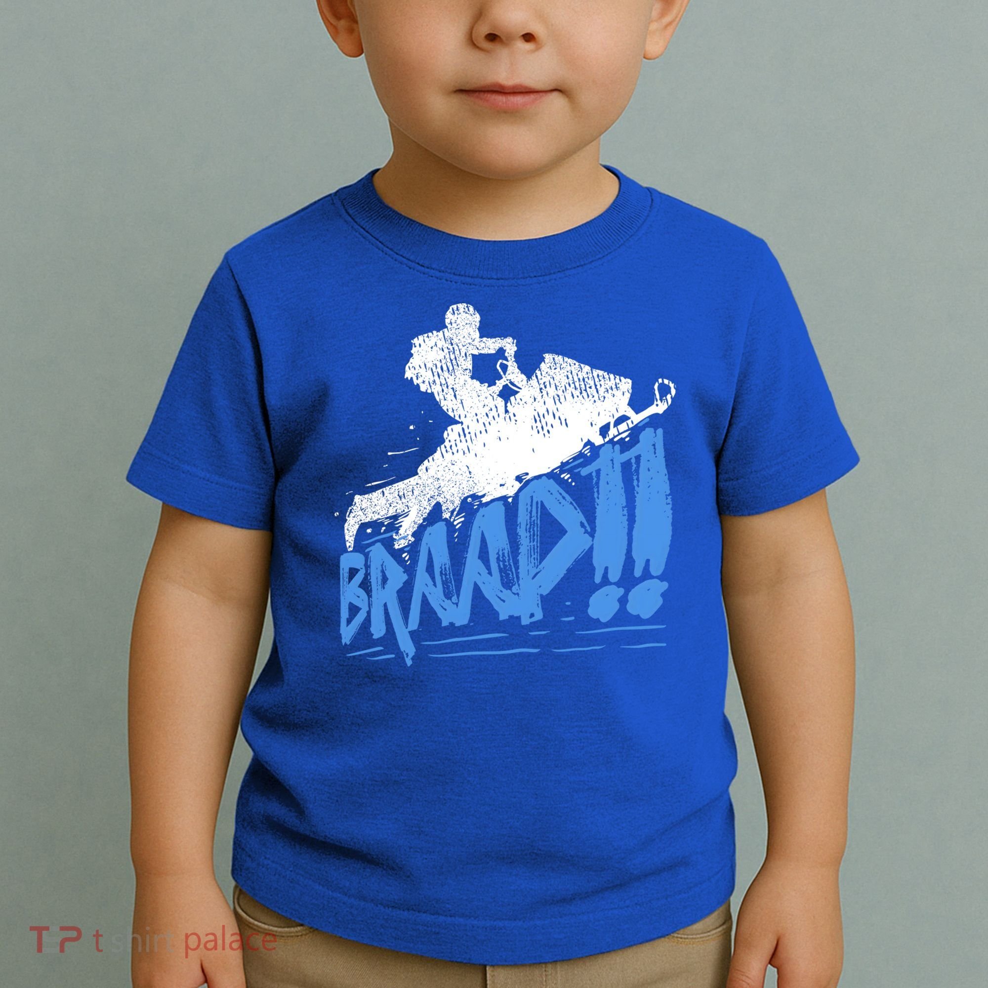 Braap Snowmobiling Gift Cool Snowmobile Driver Gift Toddler T-Shirt