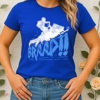Braap Snowmobiling Gift Cool Snowmobile Driver Gift Women's T-Shirt thumb 2