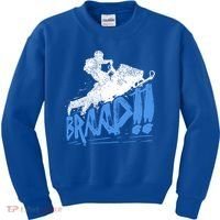 Braap Snowmobiling Gift Cool Snowmobile Driver Gift Kids Sweatshirt thumb 0