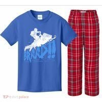 Braap Snowmobiling Gift Cool Snowmobile Driver Gift Kids Plaid Pajama Set thumb 0
