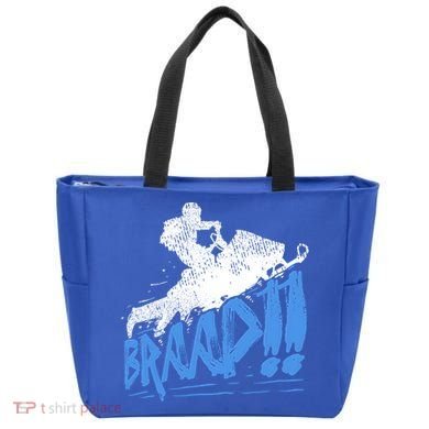 Braap Snowmobiling Gift Cool Snowmobile Driver Gift Tote Bag