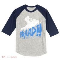 Braap Snowmobiling Gift Cool Snowmobile Driver Gift Kids Colorblock Raglan Jersey thumb 0