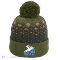Braap Snowmobiling Gift Cool Snowmobile Driver Gift The Baniff Cuffed Pom Beanie thumb 0