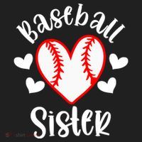 Baseball Sister Game Day Sport Heart Beanie thumb 2