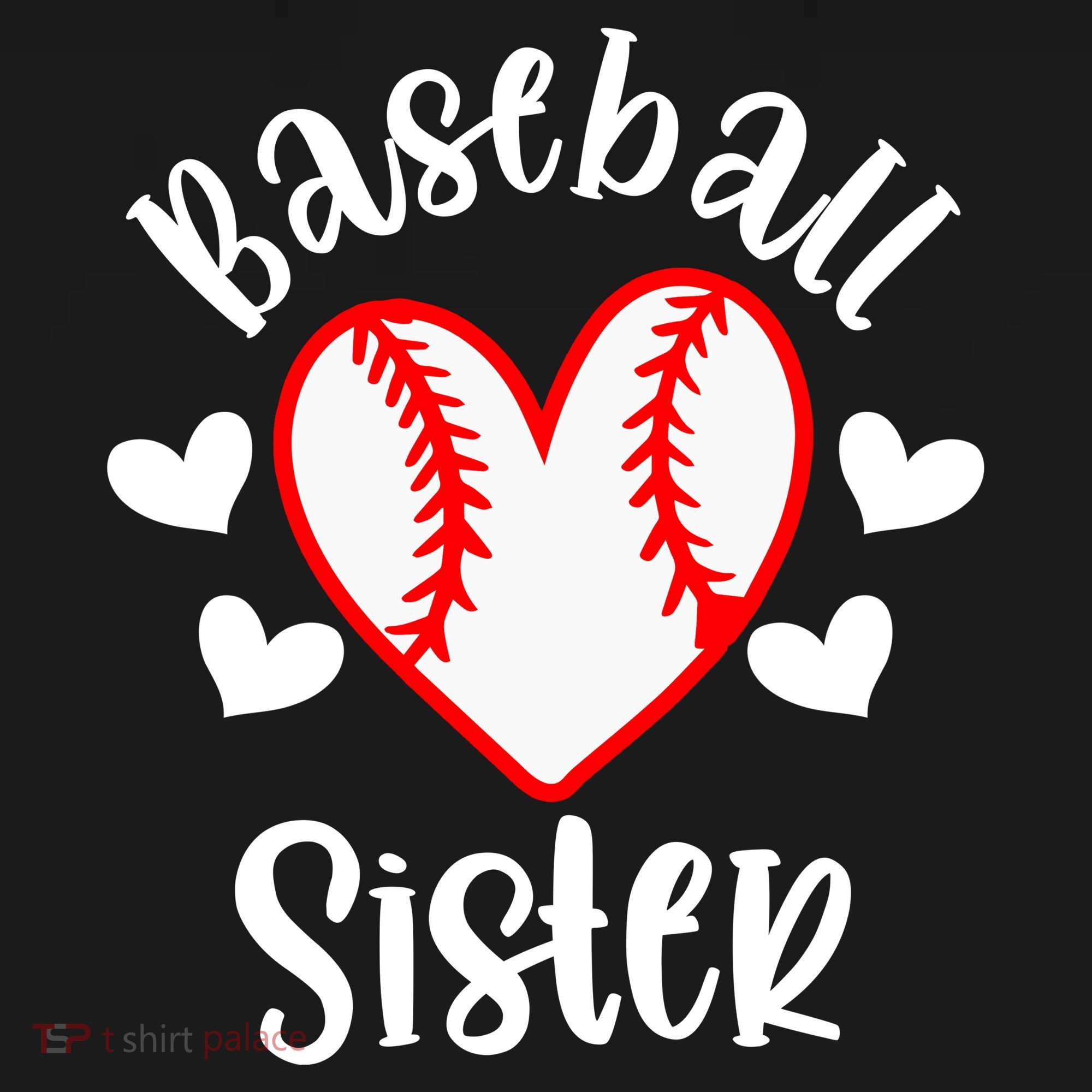 Baseball Sister Game Day Sport Heart Women's Tank Top