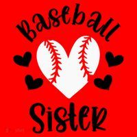 Baseball Sister Game Day Sport Heart Santa Hat thumb 1