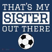 Brother Soccer Gift ThatS My Sister Soccer Brother Women's Hoodie thumb 2
