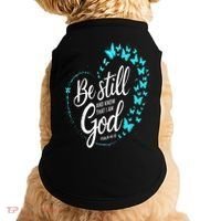 Be Still God Butterfly Heart Christian Apparel Doggie Tank thumb 0