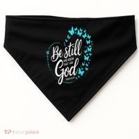 Be Still God Butterfly Heart Christian Apparel USA-Made Doggie Bandana thumb 0