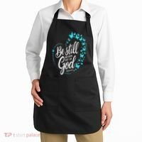 Be Still God Butterfly Heart Christian Apparel Apron thumb 2