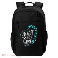 Be Still God Butterfly Heart Christian Apparel Backpack thumb 0