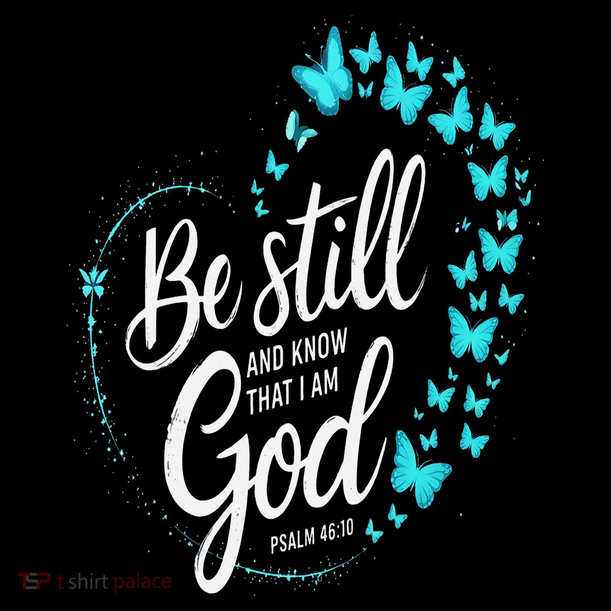 Be Still God Butterfly Heart Christian Apparel Coffee Mug