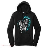 Be Still God Butterfly Heart Christian Apparel Women's Hoodie thumb 0