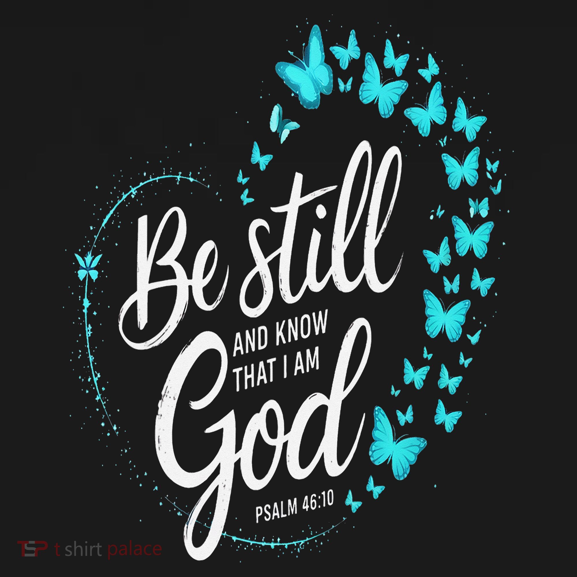 Be Still God Butterfly Heart Christian Apparel Ornament