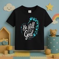 Be Still God Butterfly Heart Christian Apparel Toddler T-Shirt thumb 3