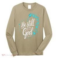 Be Still God Butterfly Heart Christian Apparel Long Sleeve Shirt thumb 0