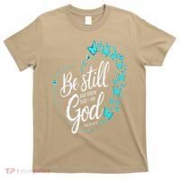 Be Still God Butterfly Heart Christian Apparel T-Shirt thumb 0